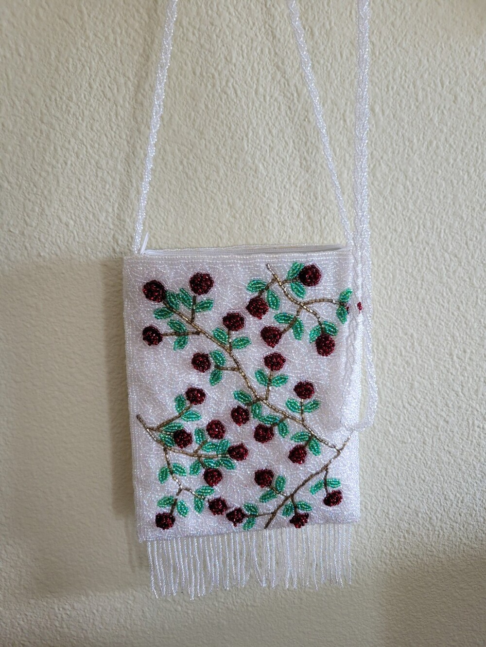 Vintage All Hand Beaddet Solderbag By ERMO.this Bag Is In Exelent Condition
